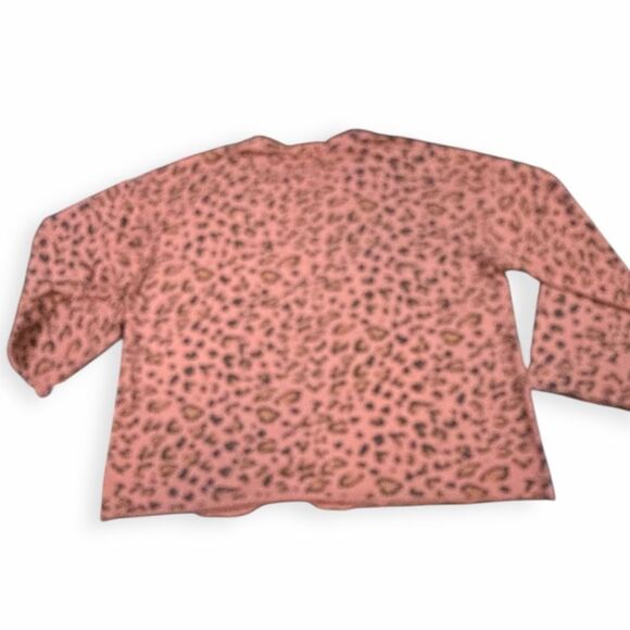 SUNDRY for EVEREVE Women’s Mauve Leopard Print Long Sleeve Pullover Size Large - Picture 3 of 5